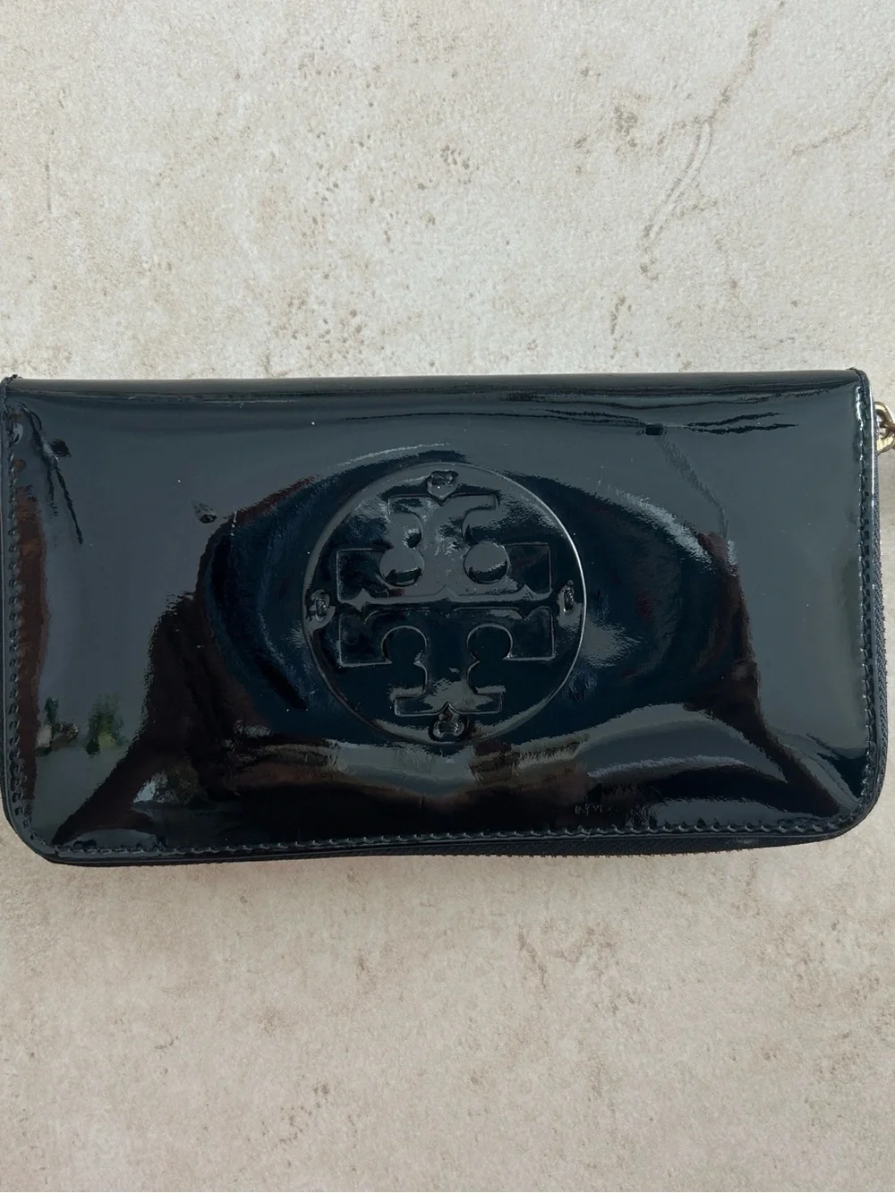 Tori Burch Black Leather wallet 8